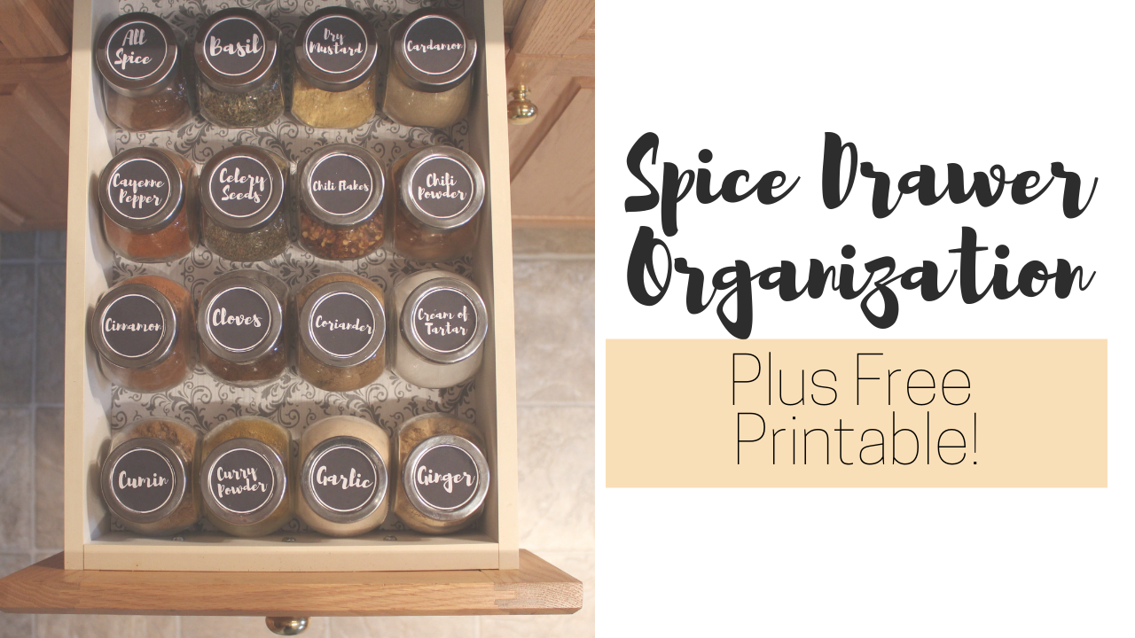 Spice Drawer Organization